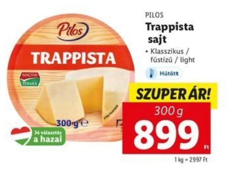 akció trappista sajt lidl